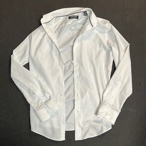 Boys White Nordstrom Button down Dress Shirt